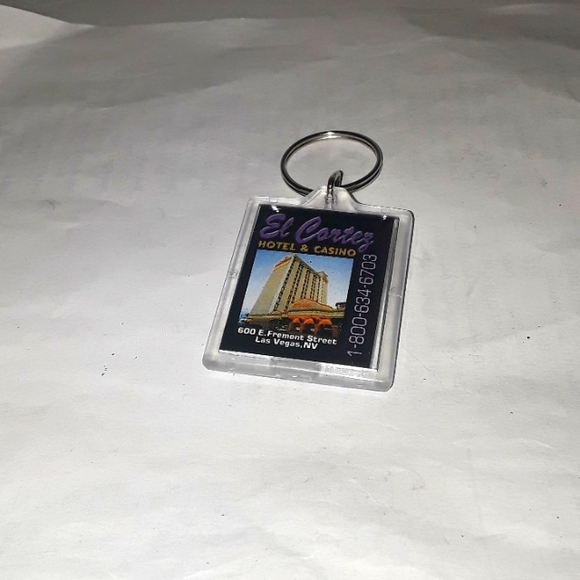 RARE NEW EL CORTEZ HOTEL & CASINO FREMONT ST LAS VEGAS NV KEY KEYRING - Picture 2 of 6